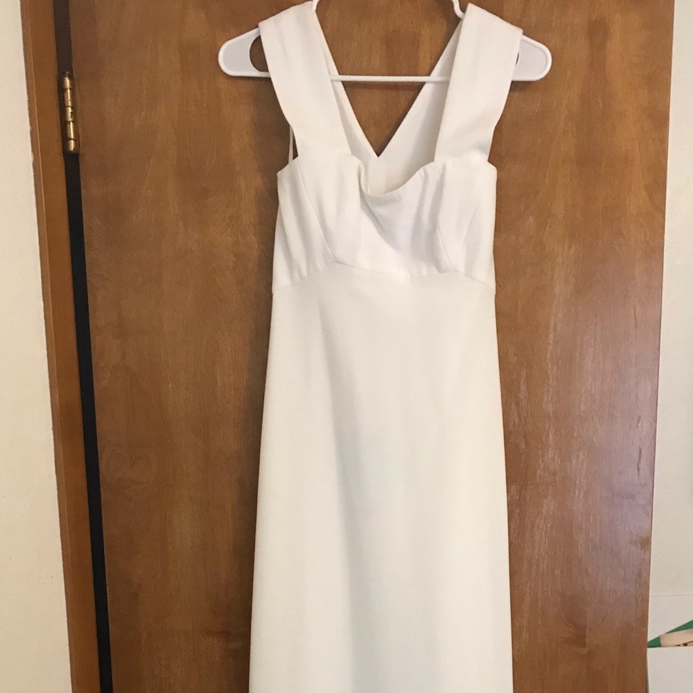 BCBG Long white Dress